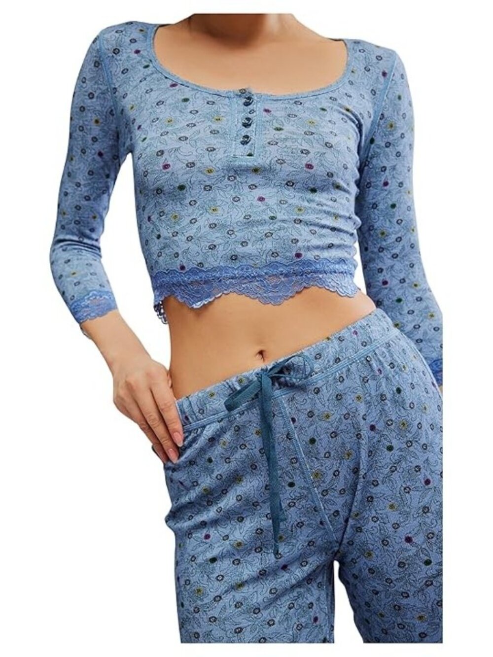 #1773 Free People Stolen Dance Sleep pajamas TOP ONLY